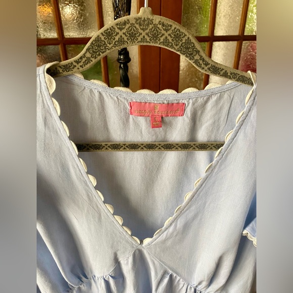 SIMPLY SOUTHERN RICK RACK TIERED RUFFLE DRESS LARGE - Picture 3 of 4